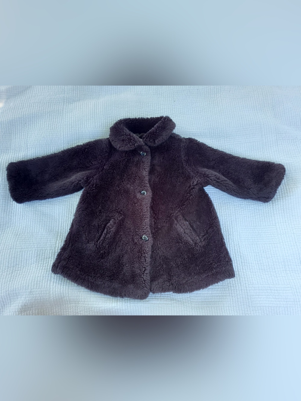 Kids Plush Faux Fur Coat